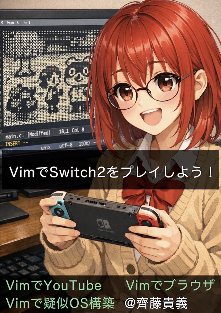 VimでSwitch2をプレイしよう